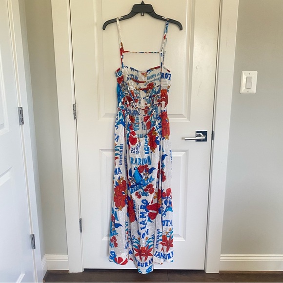 Farm Rio x Anthropologie Sleeveless Smocked Printed Maxi Dress - Picture 6 of 7